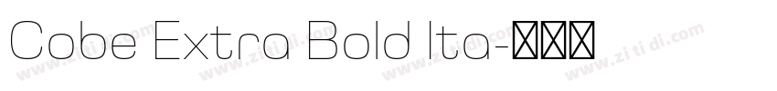 Cobe Extra Bold Ita字体转换